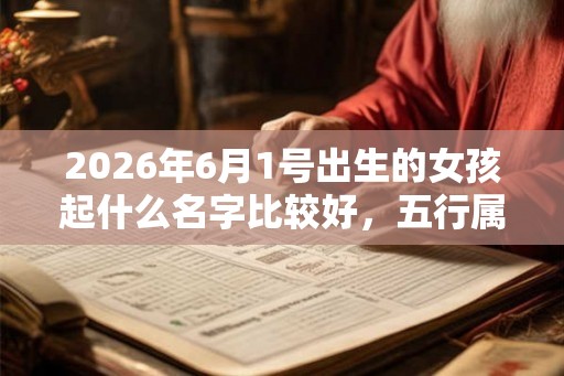 2026年6月1号出生的女孩起什么名字比较好，五行属什么
