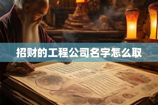 招财的工程公司名字怎么取