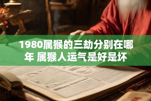 1980属猴的三劫分别在哪年 属猴人运气是好是坏