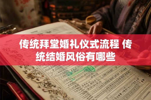 传统拜堂婚礼仪式流程 传统结婚风俗有哪些