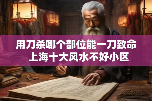 用刀杀哪个部位能一刀致命  上海十大风水不好小区