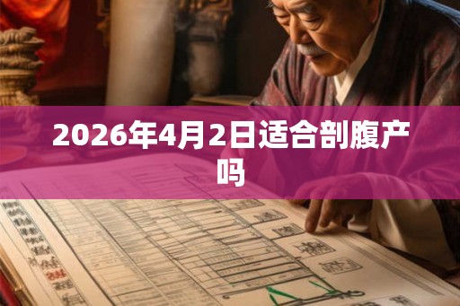 2026年4月2日适合剖腹产吗