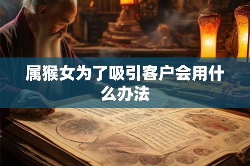 属猴女为了吸引客户会用什么办法