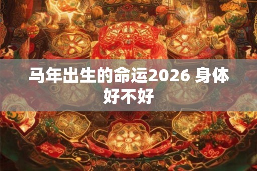 马年出生的命运2026 身体好不好