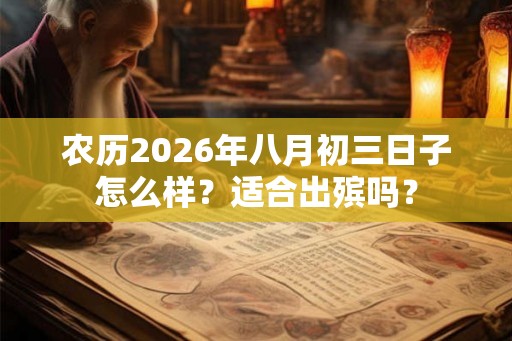 农历2026年八月初三日子怎么样？适合出殡吗？