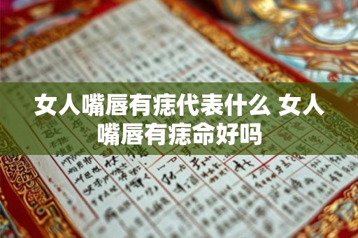女人嘴唇有痣代表什么 女人嘴唇有痣命好吗