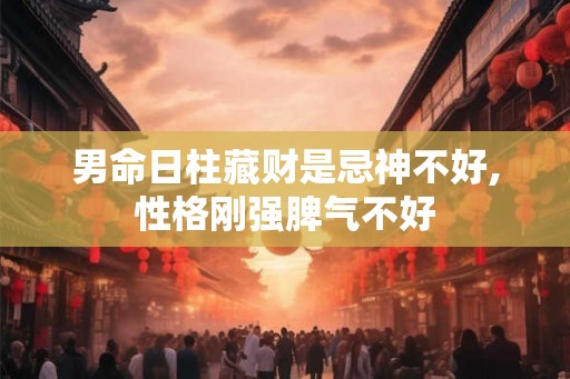 男命日柱藏财是忌神不好,性格刚强脾气不好