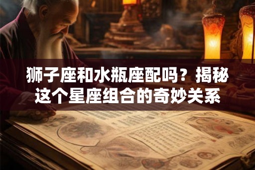 狮子座和水瓶座配吗？揭秘这个星座组合的奇妙关系