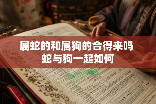 属蛇的和属狗的合得来吗 蛇与狗一起如何