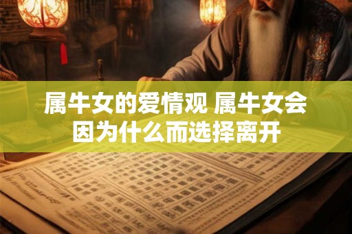 属牛女的爱情观 属牛女会因为什么而选择离开 属牛女的爱情观 属牛女会因为什么而选择离开