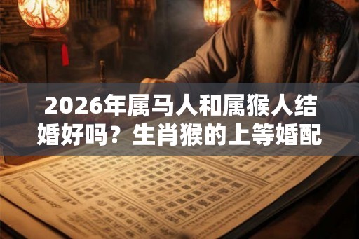 2026年属马人和属猴人结婚好吗？生肖猴的上等婚配