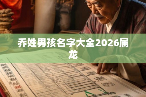 乔姓男孩名字大全2026属龙