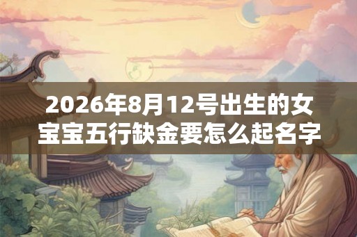 2026年8月12号出生的女宝宝五行缺金要怎么起名字