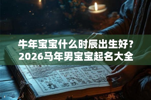 牛年宝宝什么时辰出生好？2026马年男宝宝起名大全集