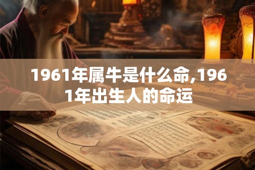 1961年属牛是什么命,1961年出生人的命运