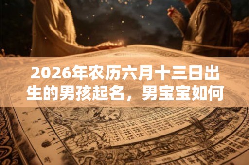 2026年农历六月十三日出生的男孩起名，男宝宝如何取好名字？