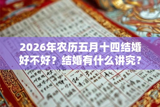 2026年农历五月十四结婚好不好？结婚有什么讲究？