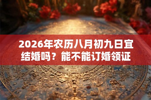 2026年农历八月初九日宜结婚吗？能不能订婚领证