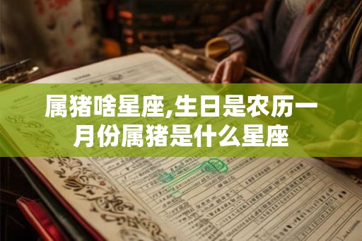 属猪啥星座,生日是农历一月份属猪是什么星座