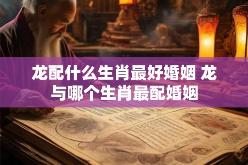 龙配什么生肖最好婚姻 龙与哪个生肖最配婚姻