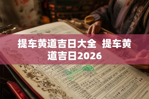 提车黄道吉日大全  提车黄道吉日2026