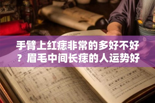 手臂上红痣非常的多好不好？眉毛中间长痣的人运势好吗？