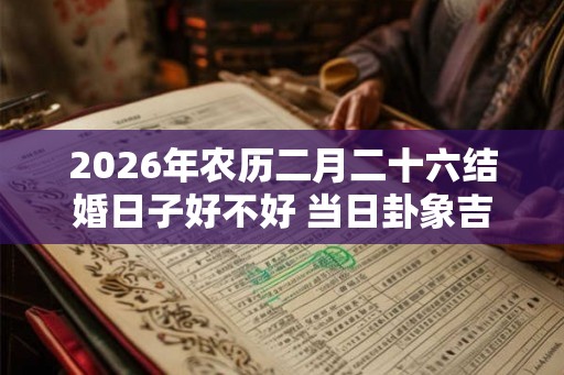 2026年农历二月二十六结婚日子好不好 当日卦象吉凶