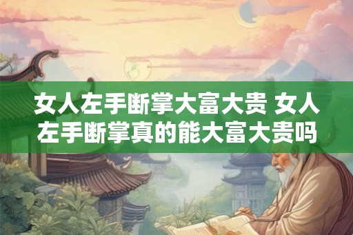 女人左手断掌大富大贵 女人左手断掌真的能大富大贵吗 女人左手断掌大富大贵 女人左手断掌真的能大富大贵吗