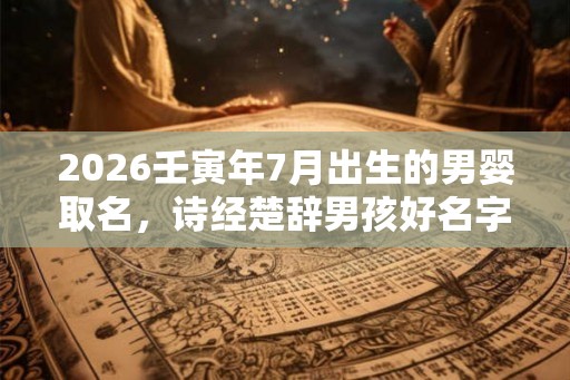 2026壬寅年7月出生的男婴取名,诗经楚辞男孩好名字 2026壬寅年7月出生的男婴取名,诗经楚辞男孩好名字