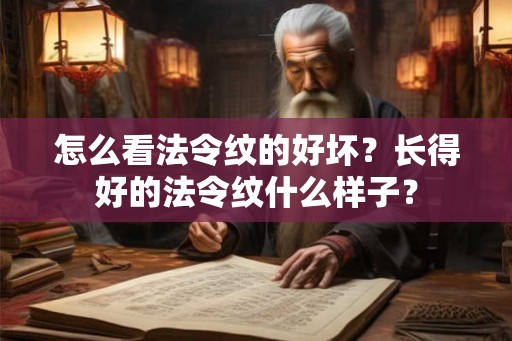 怎么看法令纹的好坏？长得好的法令纹什么样子？