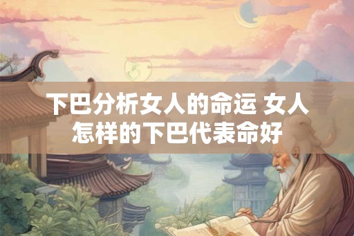 下巴分析女人的命运 女人怎样的下巴代表命好