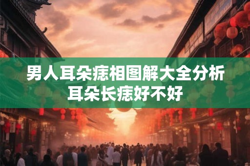 男人耳朵痣相图解大全分析耳朵长痣好不好