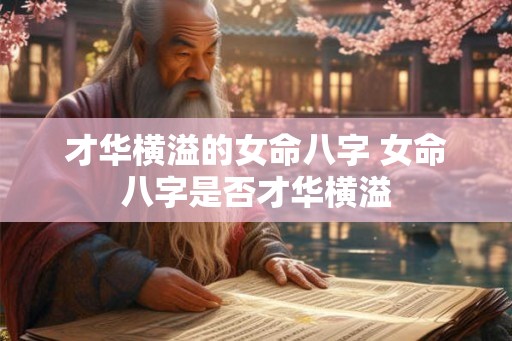 才华横溢的女命八字 女命八字是否才华横溢