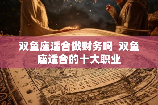 双鱼座适合做财务吗  双鱼座适合的十大职业