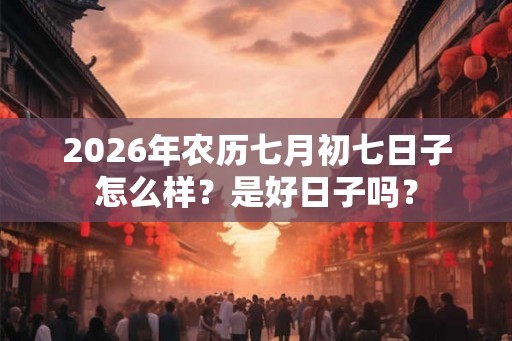 2026年农历七月初七日子怎么样？是好日子吗？