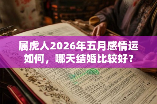 属虎人2026年五月感情运如何，哪天结婚比较好？