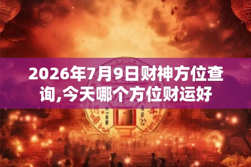 2026年7月9日财神方位查询,今天哪个方位财运好 2026年7月9日财神方位查询,今天哪个方位财运好