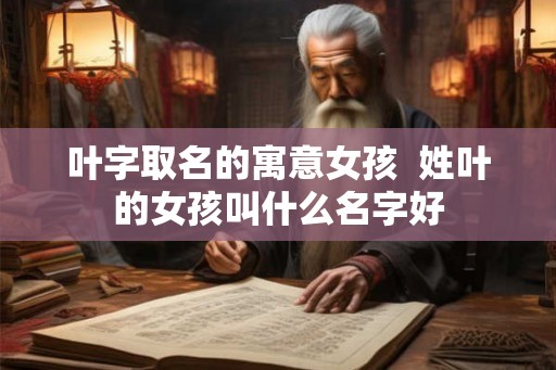 叶字取名的寓意女孩  姓叶的女孩叫什么名字好