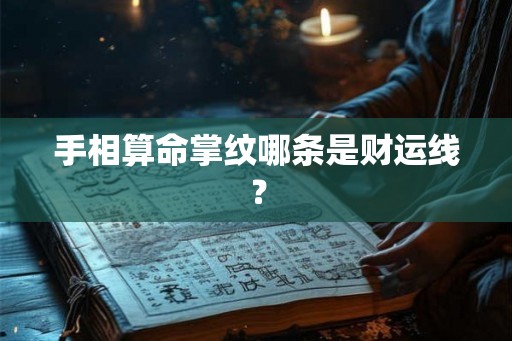 手相算命掌纹哪条是财运线？