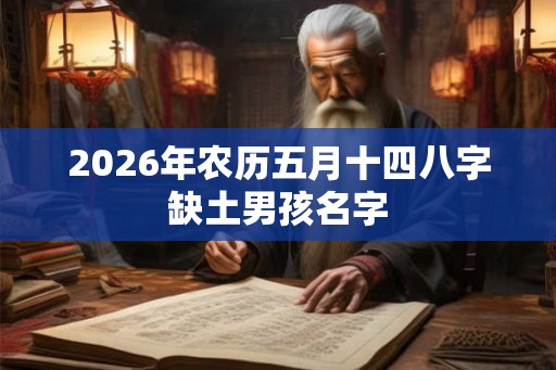 2026年农历五月十四八字缺土男孩名字 2026年农历五月十四八字缺土男孩名字