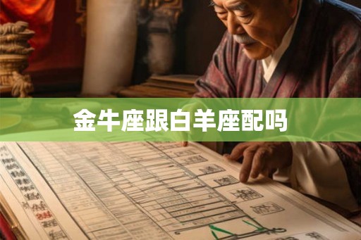 金牛座跟白羊座配吗