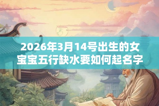 2026年3月14号出生的女宝宝五行缺水要如何起名字