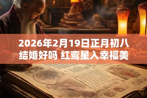 2026年2月19日正月初八结婚好吗 红鸾星入幸福美满