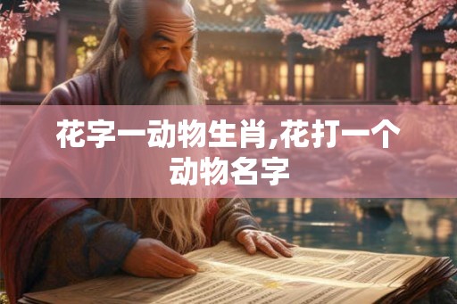 花字一动物生肖,花打一个动物名字