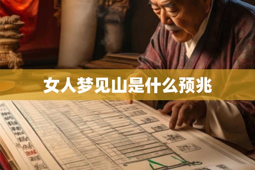 女人梦见山是什么预兆 女人梦见山是什么预兆