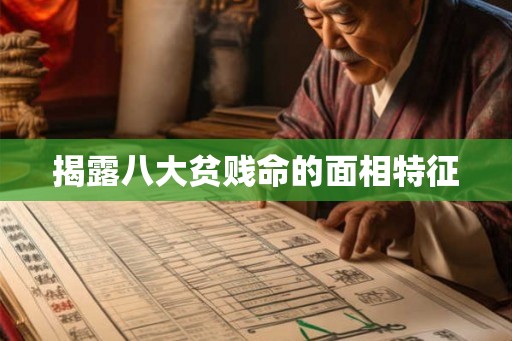揭露八大贫贱命的面相特征