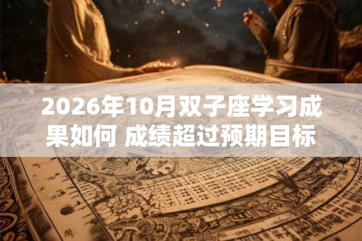 2026年10月双子座学习成果如何 成绩超过预期目标 2026年10月双子座学习成果如何 成绩超过预期目标