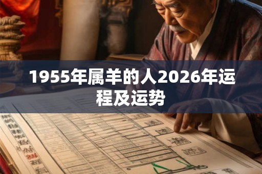 1955年属羊的人2026年运程及运势