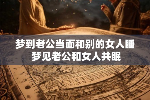 梦到老公当面和别的女人睡 梦见老公和女人共眠