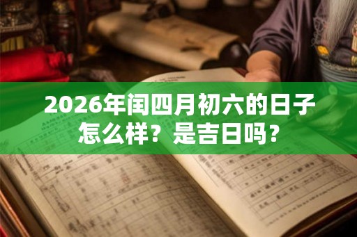 2026年闰四月初六的日子怎么样？是吉日吗？